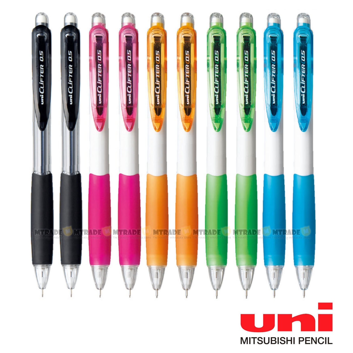 Bundle 10 Pcs] Uni Clifter 0.5mm Mechanical Pencil Mixed Colours – Party  Supplies Singapore | MTRADE - The Novelty Wholesale Store