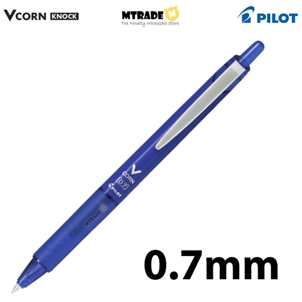 Vcorn Knock Pen Blue 0.7mm MT