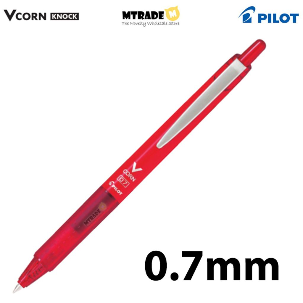 Vcorn Knock Pen Red 0.7mm MT