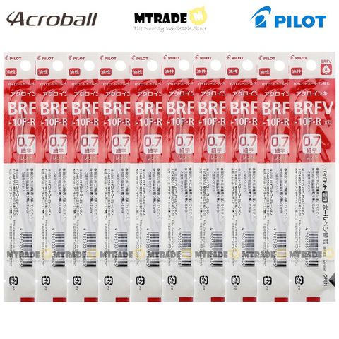 Acroball ballpoint Refill (0.7mm) Red BRFV-10F-R (BULK) MT