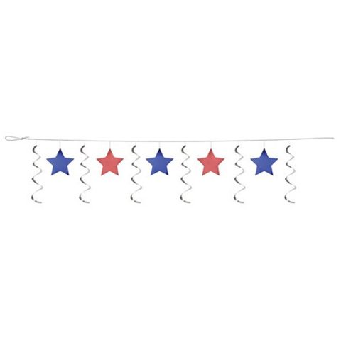 Patriotic Stars 12' Dizzy Dangler Garland