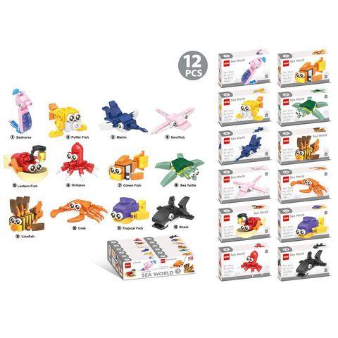 Bulk Sea Animal Puzzle Bricks