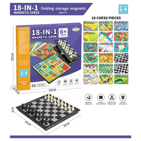 18-in-1 Magnetic Chess Board Game