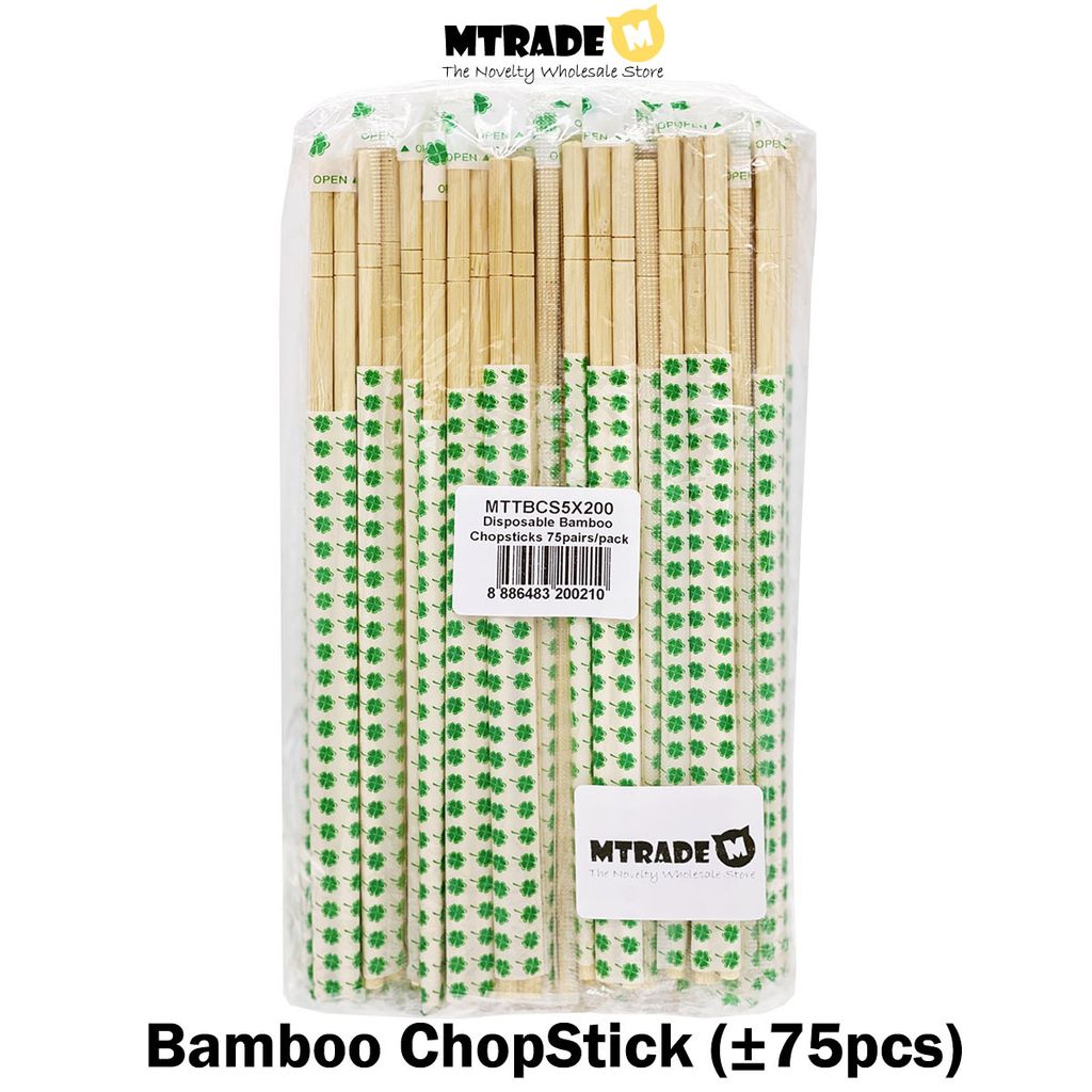 Bamboo Chopstick Singapore with text
