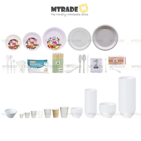 Disposable party goods watermark