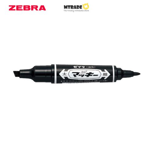 Zebra Hi-Mckee Bold Fine Double-Sided Permanent Marker Black MO-150-MC
