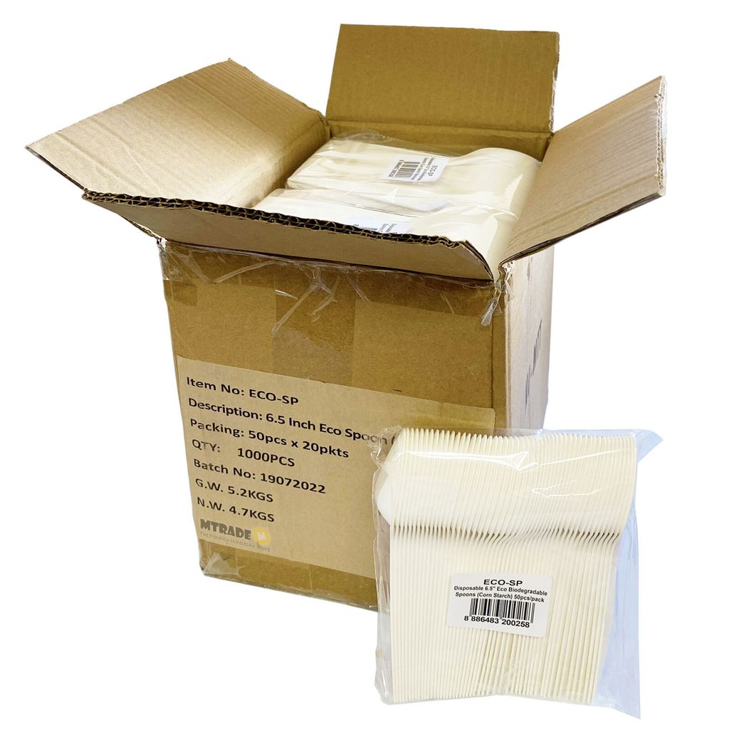 Bulk Carton 6.5 Inch Eco Spoon MT