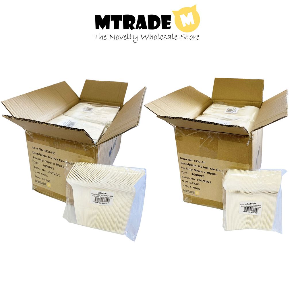 Bulk Carton Eco Fork and Spoon