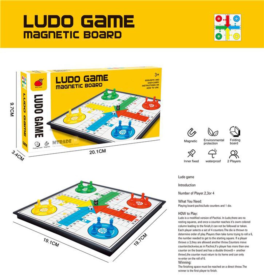 Medium Magnetic LUDO Board Game MTTAR728702 MT