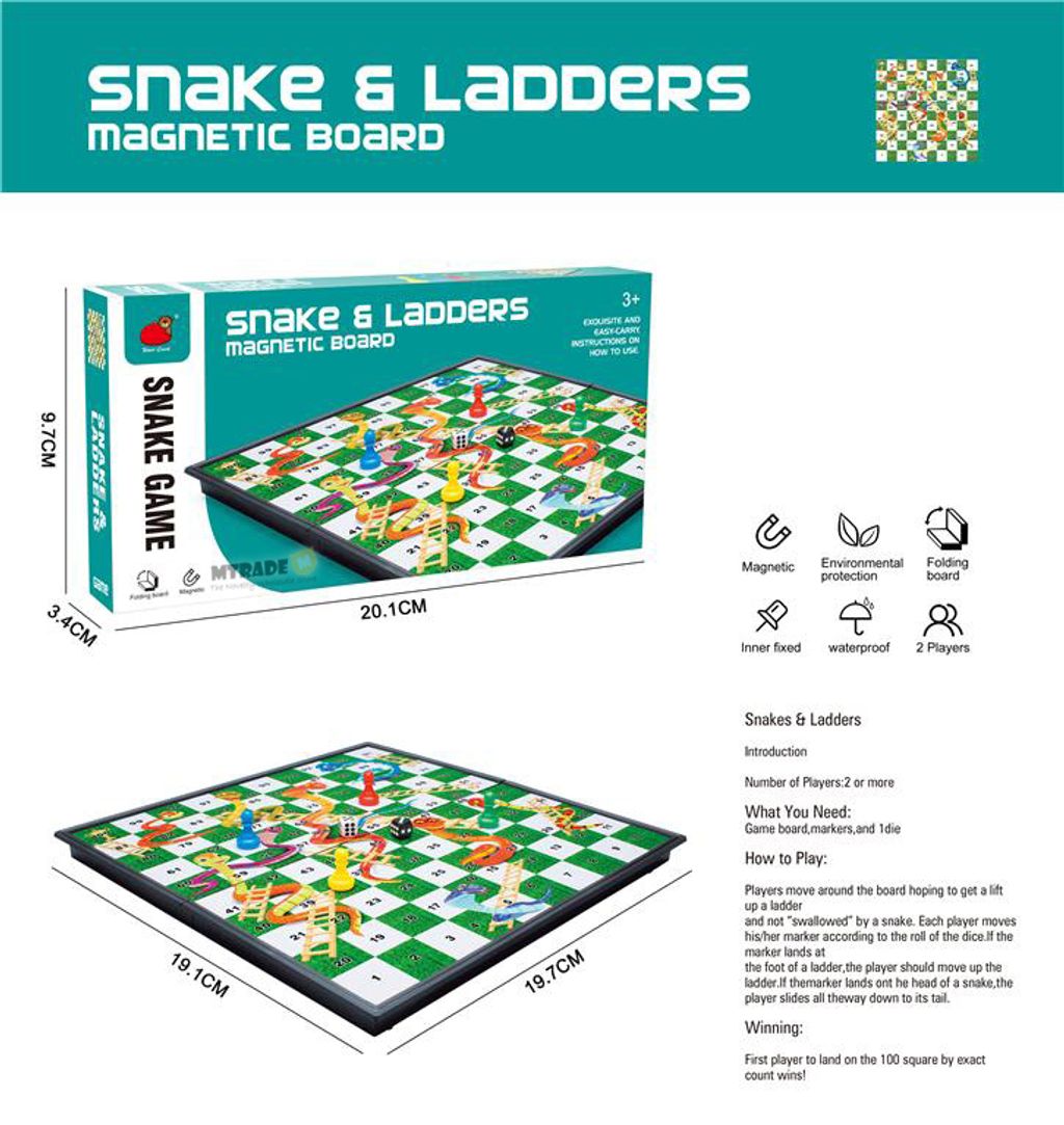 Medium Magnetic Snakes & Ladders Board Game MTTAR728693 MT