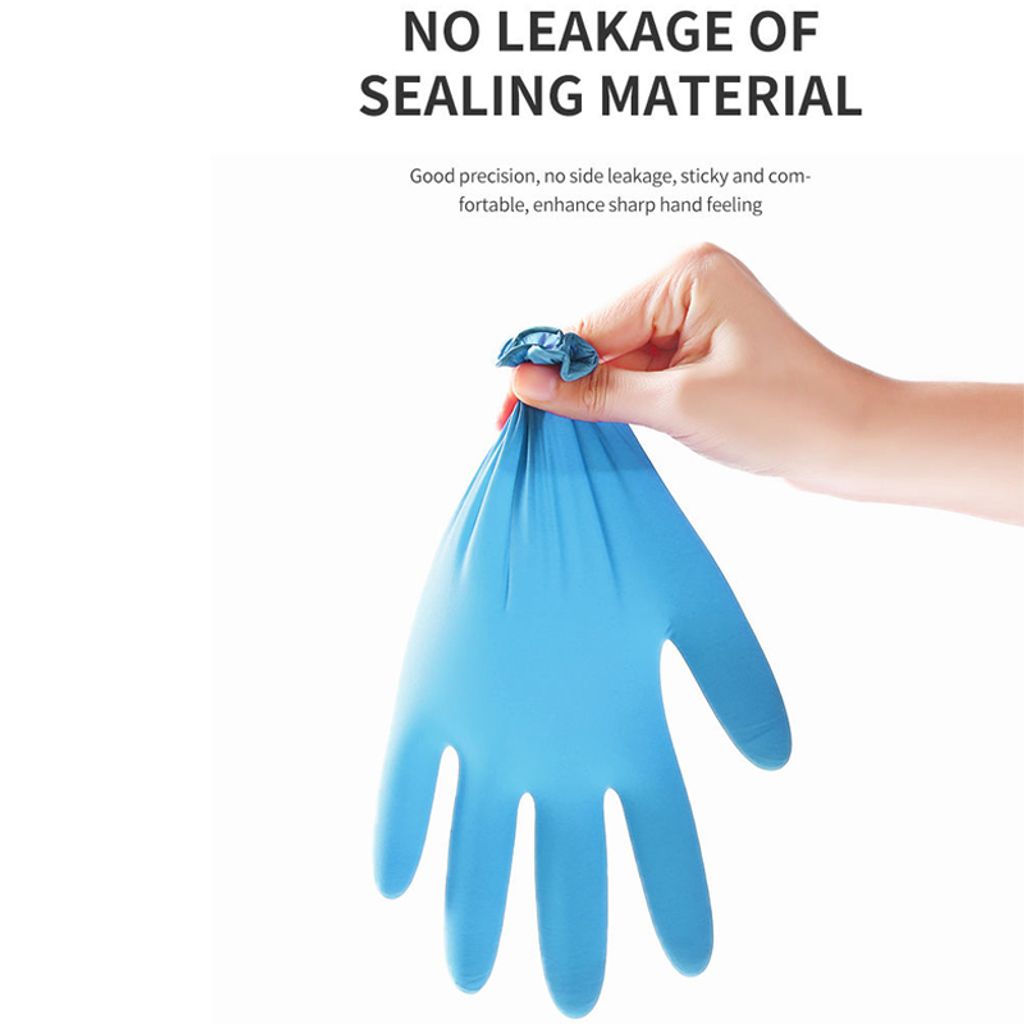 Disposable Blue Nitrile Gloves 5