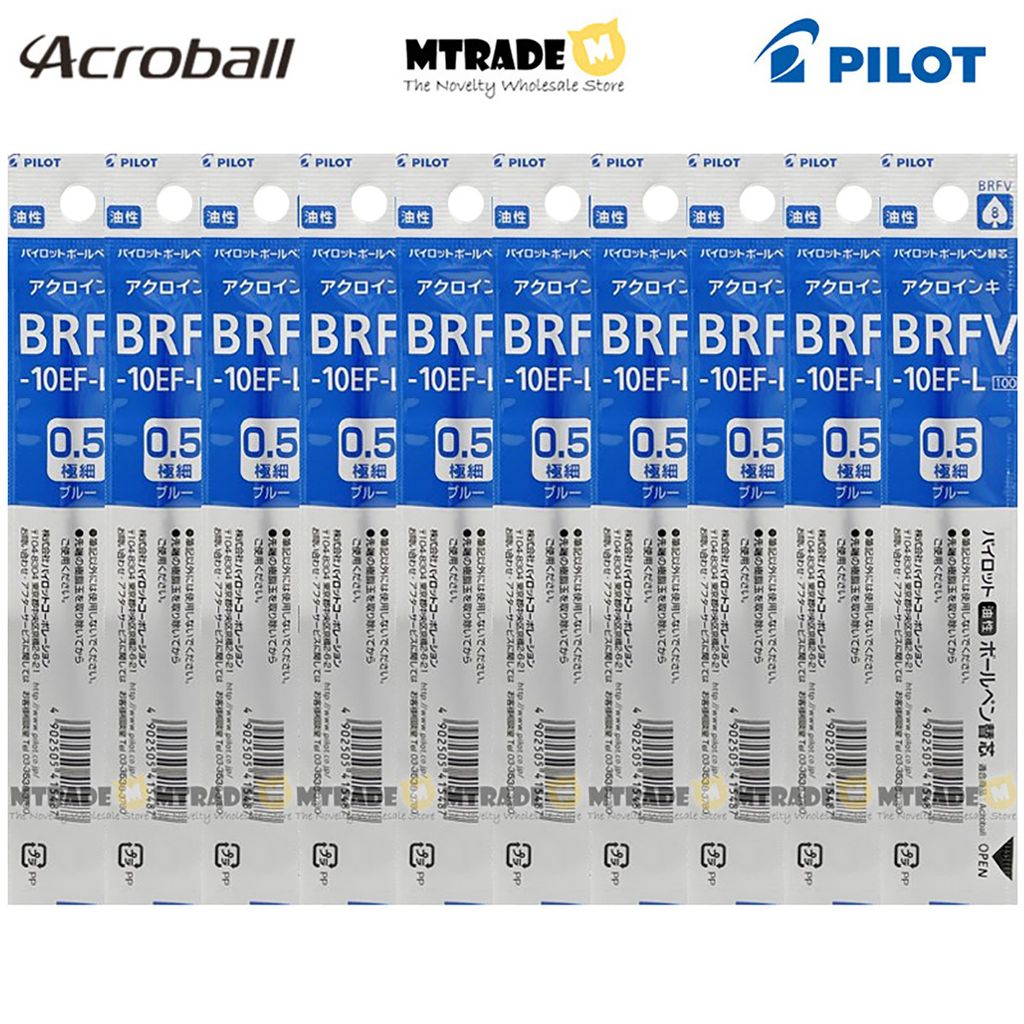 Acroball ballpoint pen Refill (0.5mm) Blue BRFV-10EF-L (BULK) MT 1200