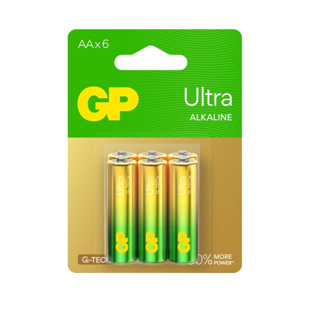 GP AA Ultra Alkaline Battery 6pcs pack
