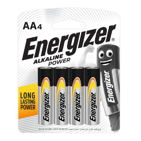 Energizer Alkaline 1.5V AA Battery 4pcs pack