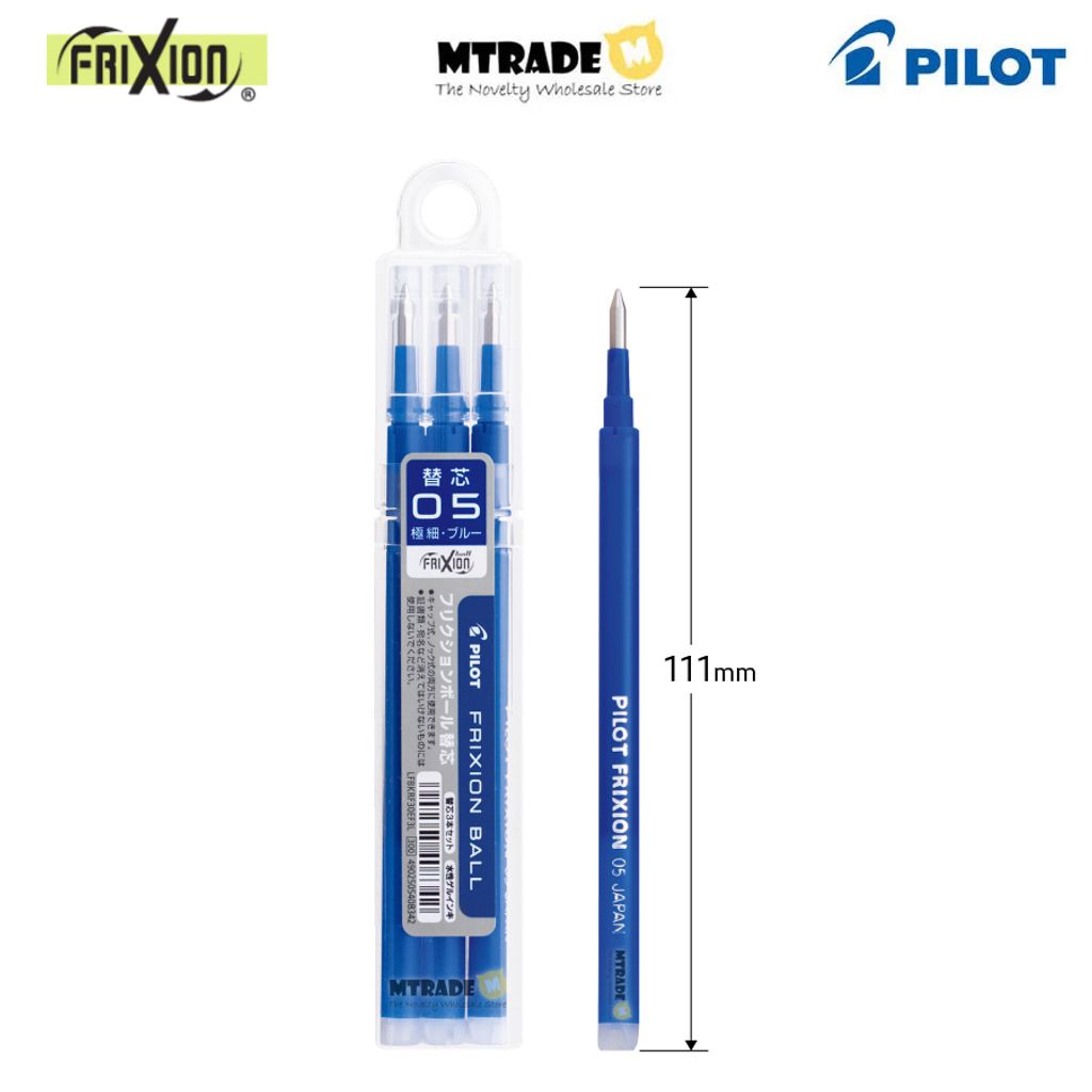 Frixion Refill 0.5mm Blue LFBKRF30EF3L MT