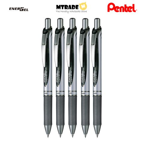 Pentel EnerGel Retractable Gel Roller Pen 0.5mm BL77-A Bundle