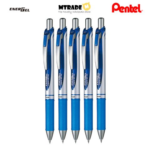 Pentel EnerGel Retractable Gel Roller Pen 0.5mm BL77-C Bundle