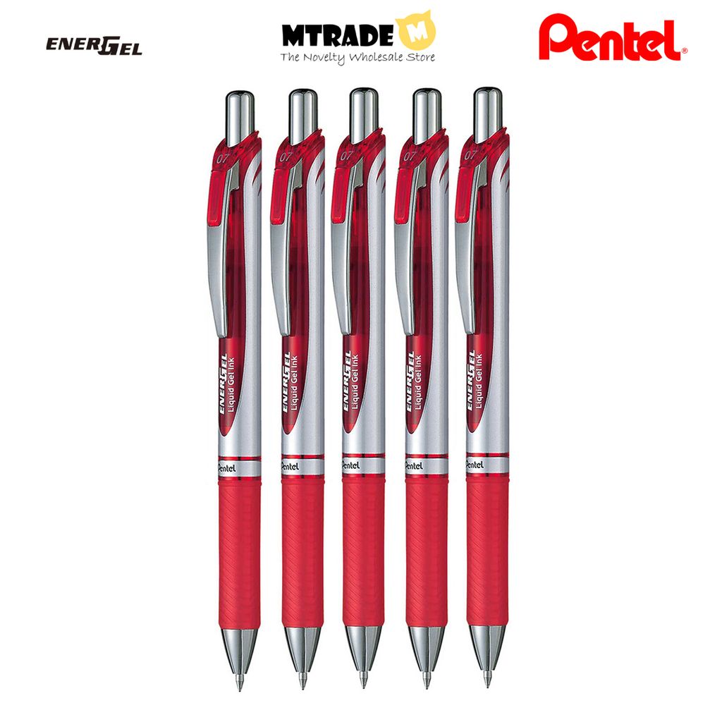 Pentel EnerGel Retractable Gel Roller Pen 0.5mm BL77-B Bundle