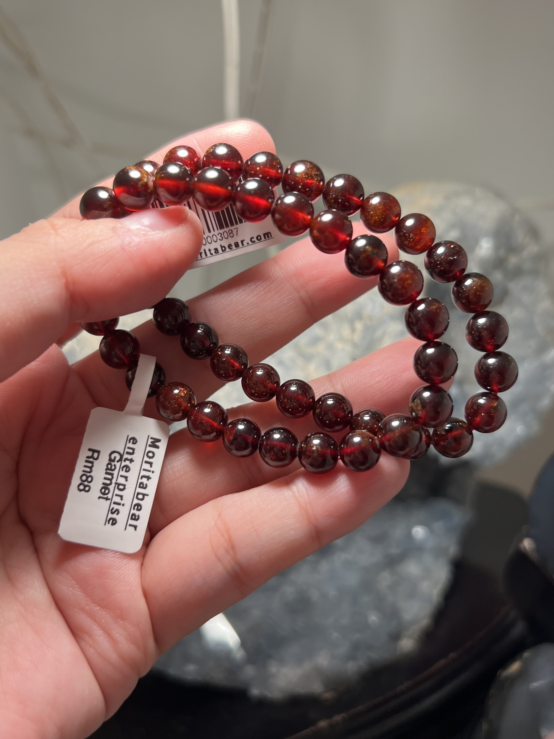 8mm Red Garnet Gemstone Bracelet – Mystic Crystal Imports