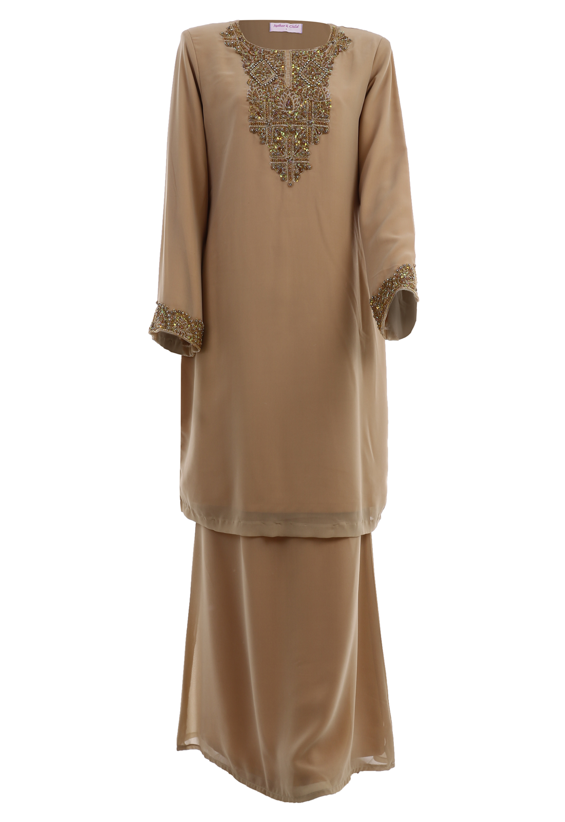 Women Kurung Modern Chiffon Hand Beading Nude.png