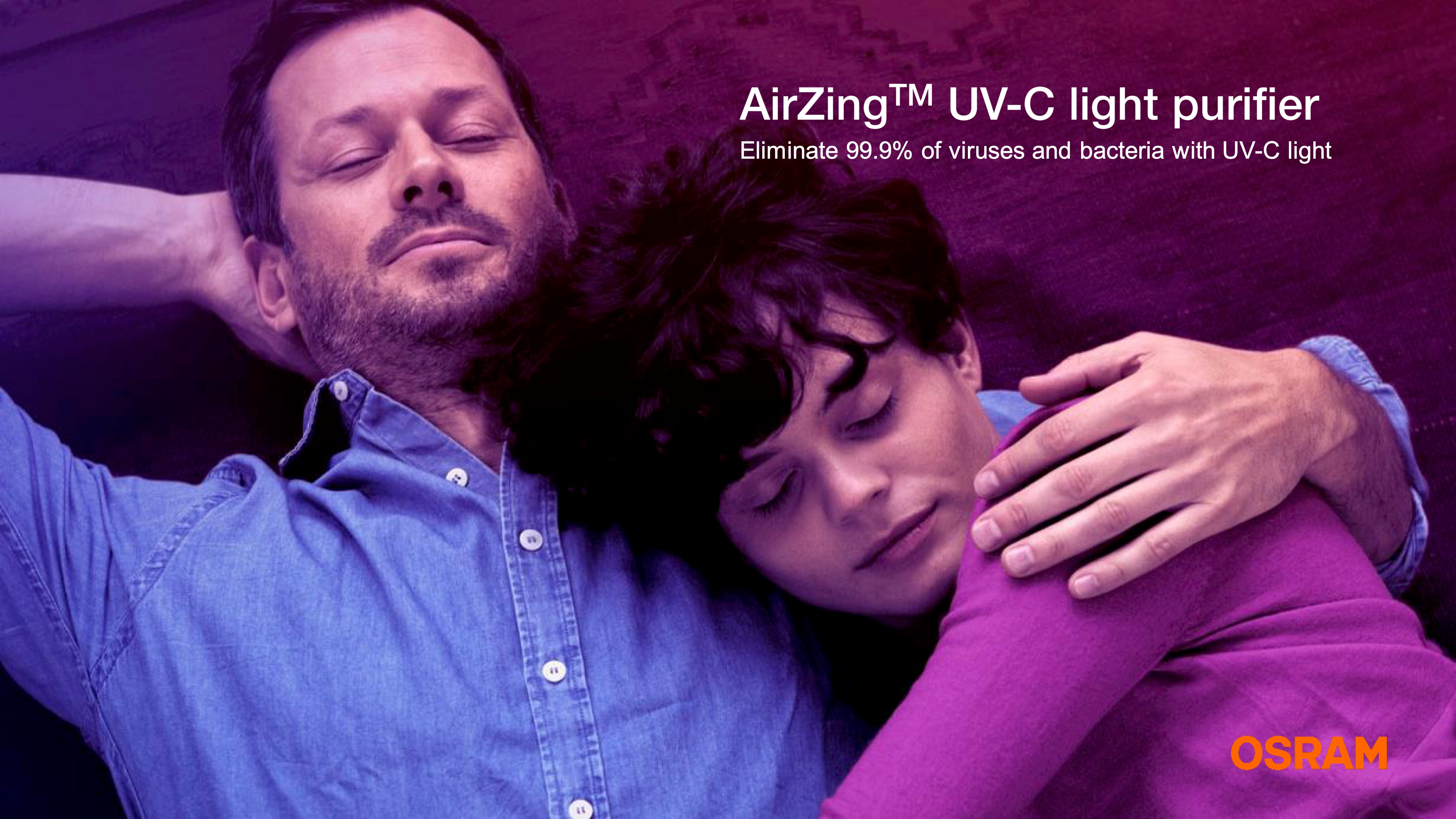 AirZing UV-light, eliminates 99.9% viruses and bacteria AirZing UV-light, eliminates 99.9% viruses and bacteria