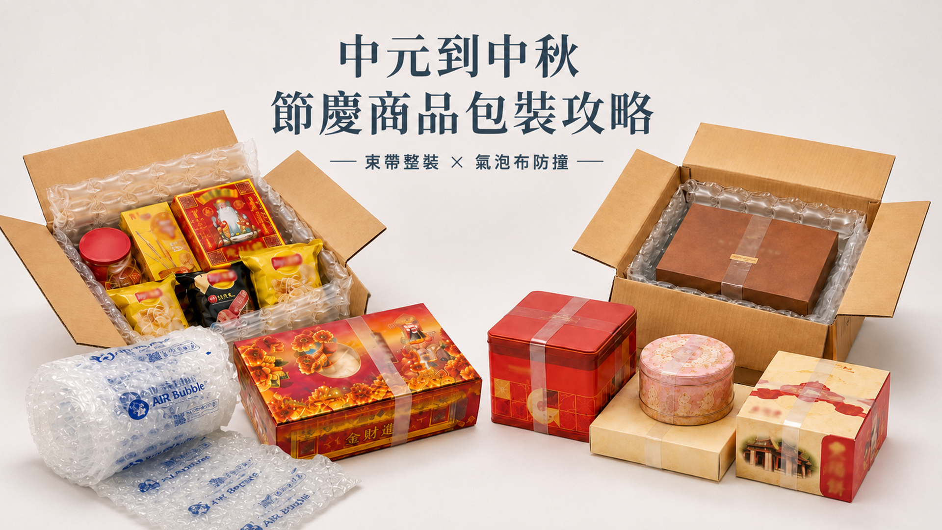 束帶機適合包什麼？中元香品與中秋禮盒的整裝防護應用