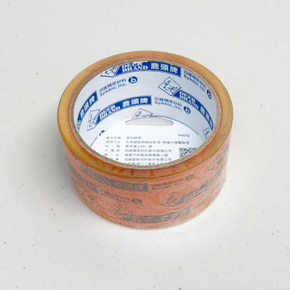 萬黏「無聲」透明膠帶 四維鹿頭牌 1
