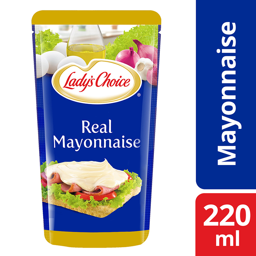 HERO 65004555 Lady's Choice Real Mayonnaise Regular 220ML Pouch.jpg