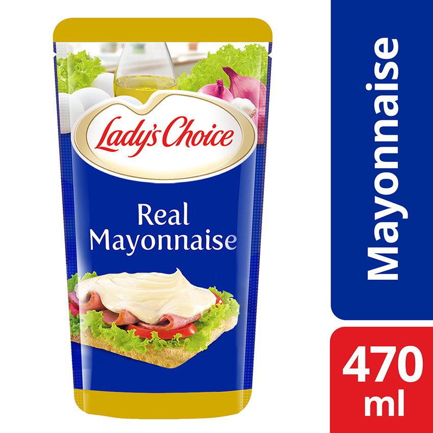 HERO 65004559 Lady's Choice Real Mayonnaise Regular 470ML Pouch.jpg