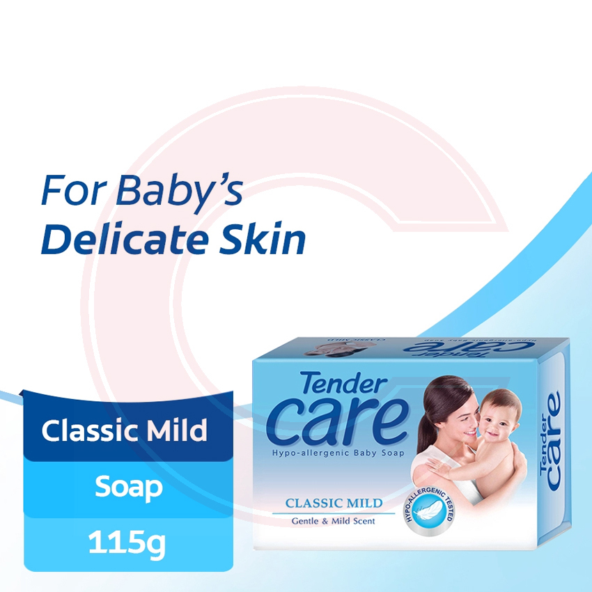 Tender Care - Blue - Classic Mild - Hypo-Allergenic Baby Powder - 100 G