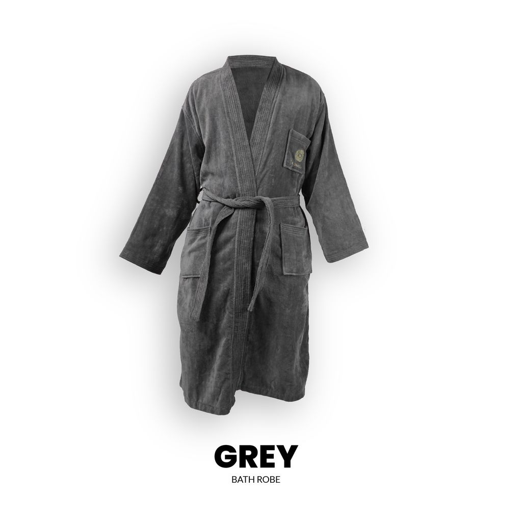 bath robe-grey