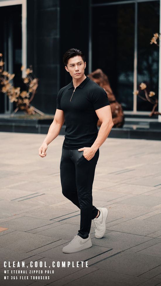 MT Eternal Zipped Polo | MUSCLE TAILOR | Muscle Fit Design For Men 健身時尚品牌