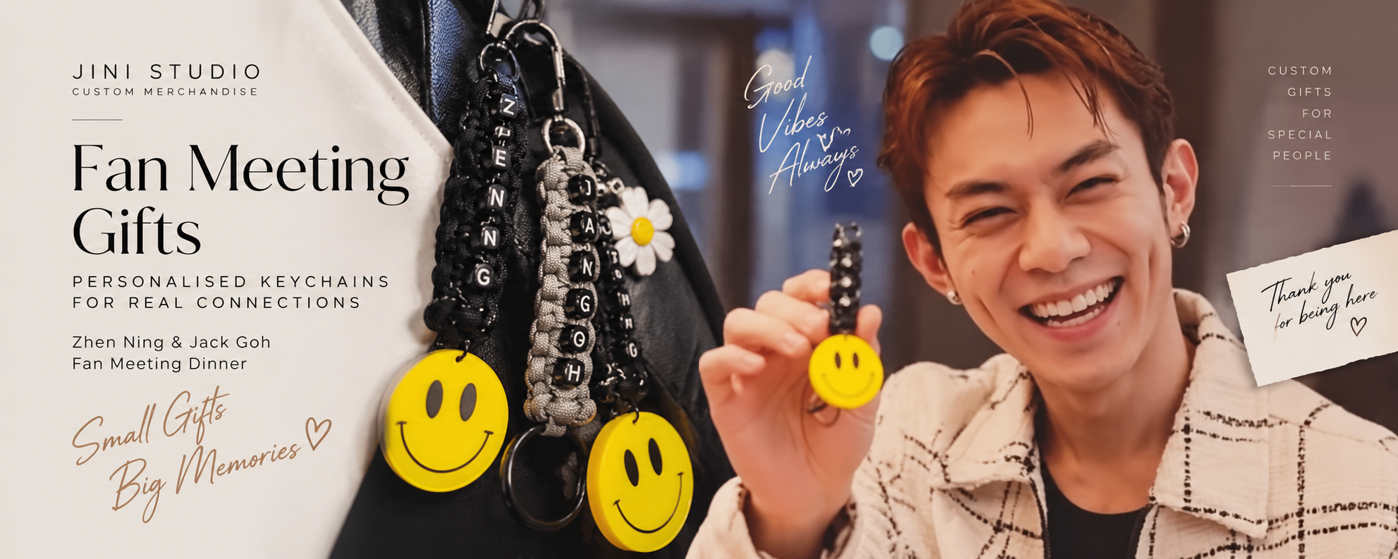 Custom Fan Meeting Keychains | Personalised Event Gifts Malaysia