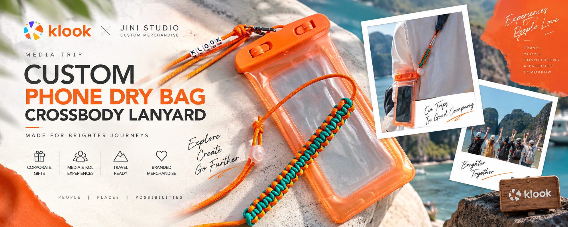 When a Corporate Gift Becomes Part of the Journey: Creating a Custom Klook Lanyard with Phone Dry Bag