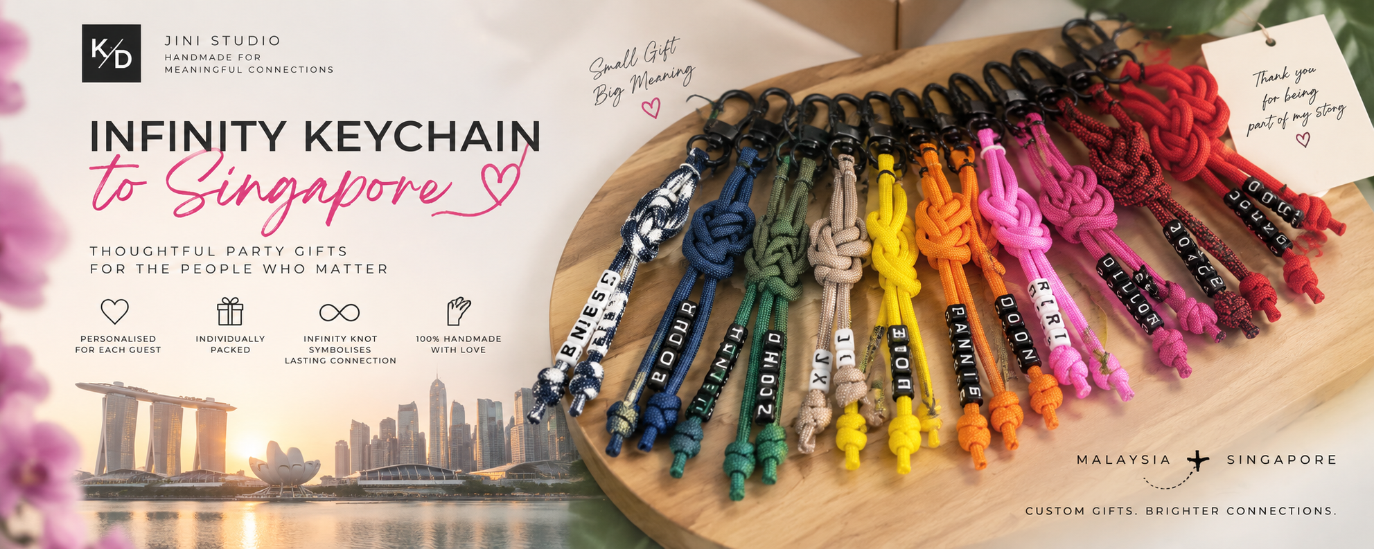 Custom Party Gifts Malaysia & Singapore | Handmade Keychains | JINI Studio