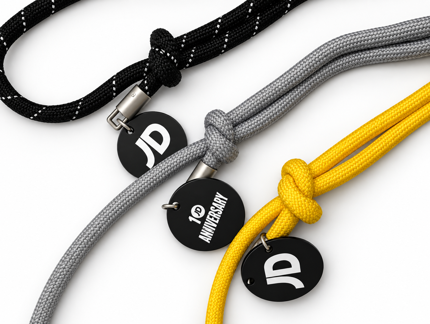 Personalised custom lanyards with name beads and colour choices for event merchandise