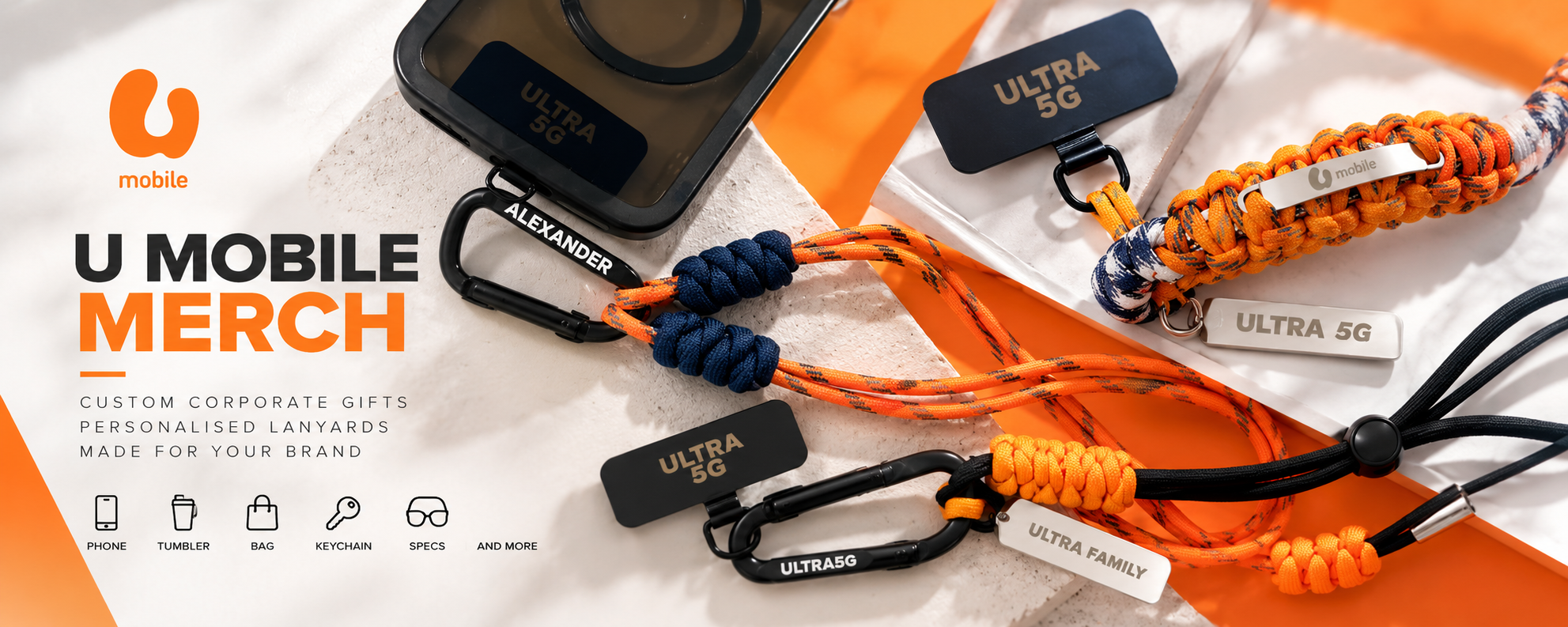 U Mobile Custom Corporate Gifts & Phone Lanyards Malaysia | JINI Studio