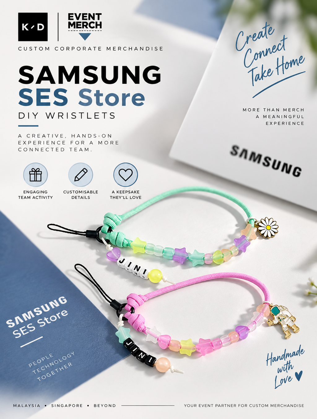 Samsung SES DIY phone wristlet workshop for corporate events across 9 Klang Valley malls