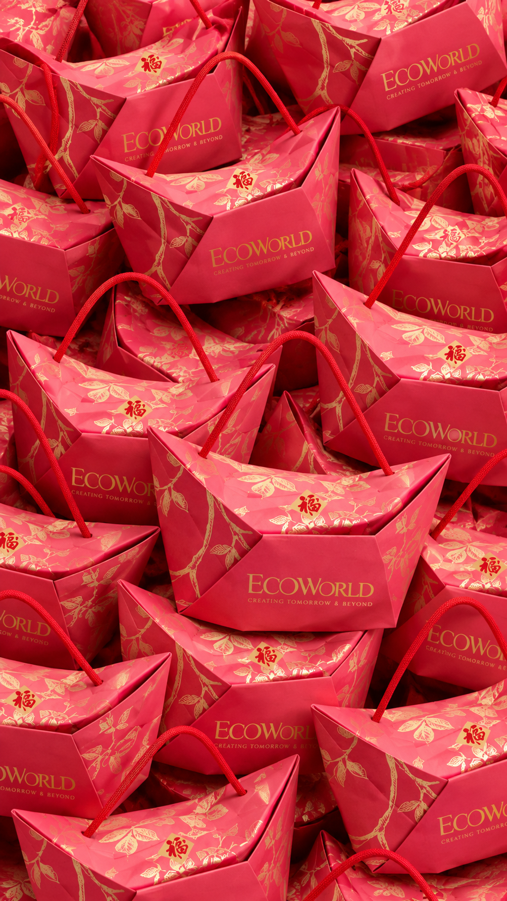 EcoWorld CNY dinner gift pack with customised packaging for Chinese New Year corporate gifting