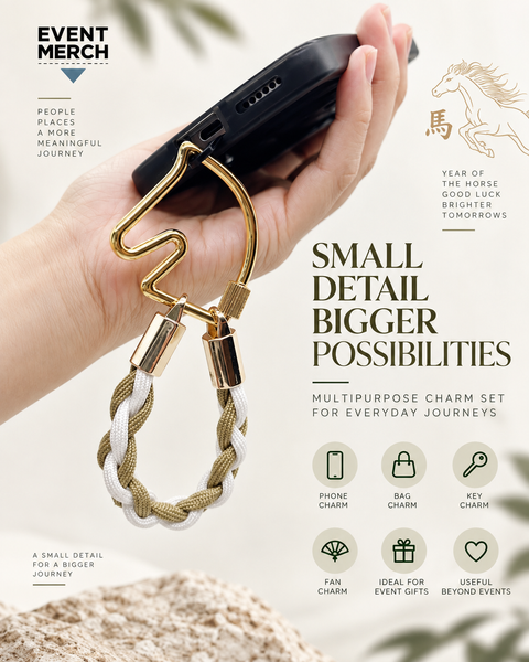 Custom CNY phone charm and key charm for Chinese New Year corporate event gifts Malaysia Singapore