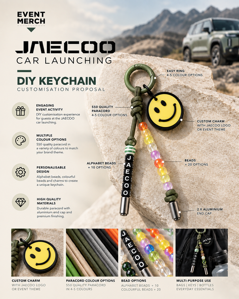 JAECOO Car Launch DIY Keychain Customisation Proposal Malaysia Singapore