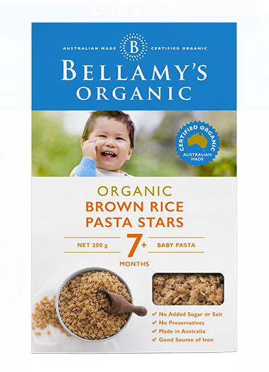 bellamy's organic rice cereal