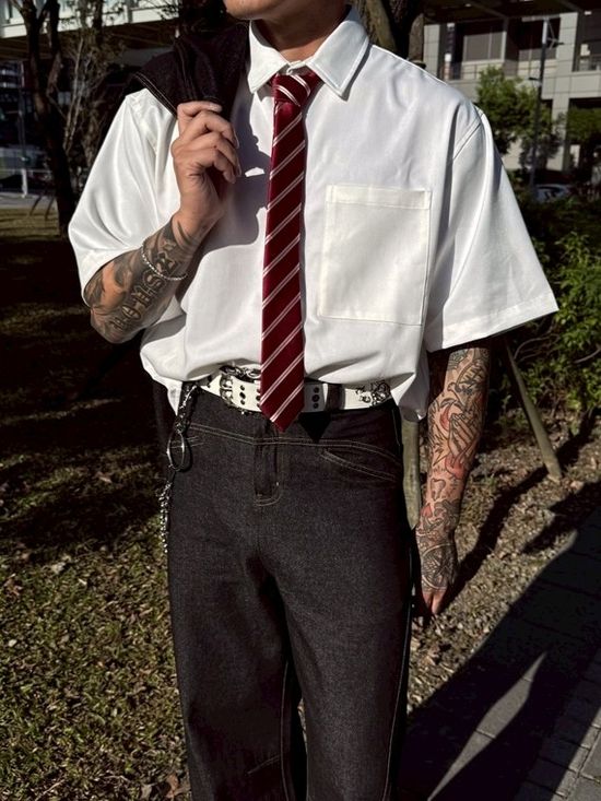 素色短袖襯衫 | OUTSIDER shop