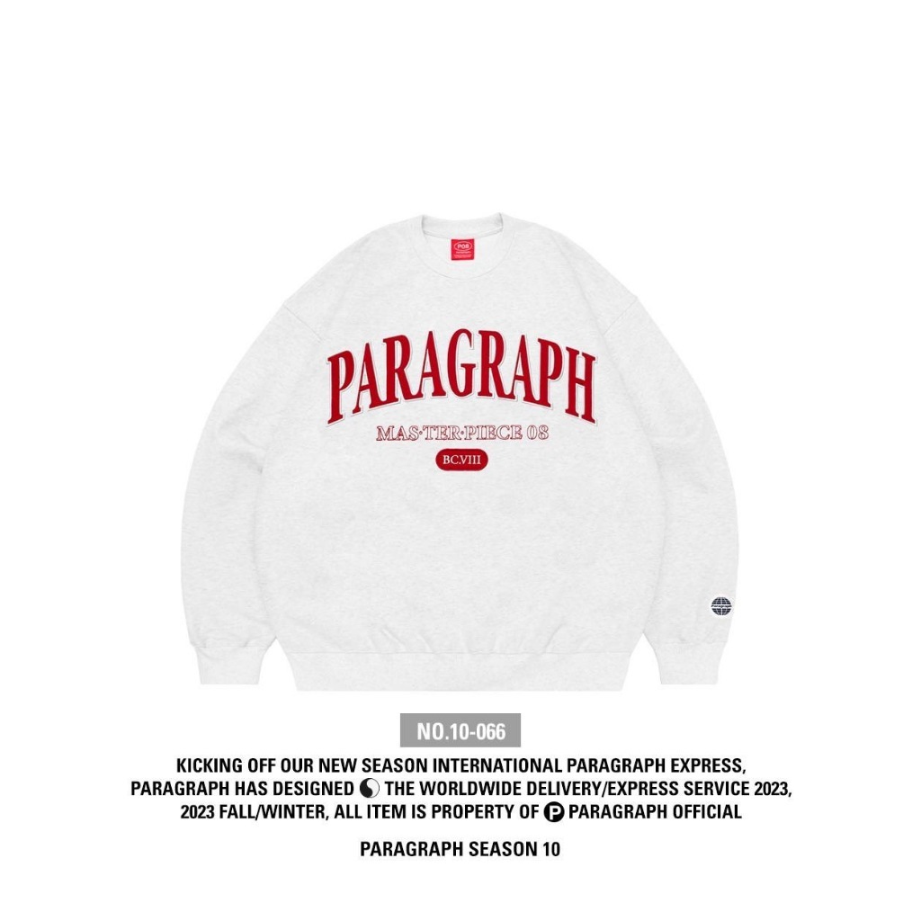 【Paragraph】22SS★ Team Classic Sweatshirt (No.19) Paragraph Team Classic Sweatshirt (No.19)