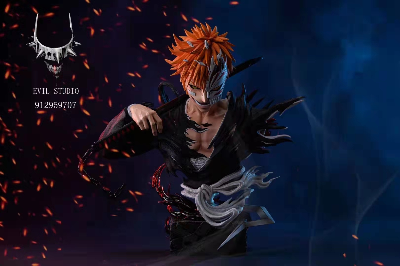 Pre-order * Evil Studio Bleach Kurosaki Ichigo Resin Statue