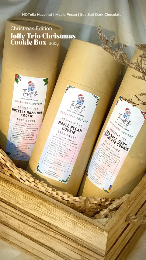 Pink and Cream Cute Illustrated Christmas Greeting Card (Folded Cards (Portrait)) (Posters (Portrait)) (Invitations (Portrait)) (Your Story)