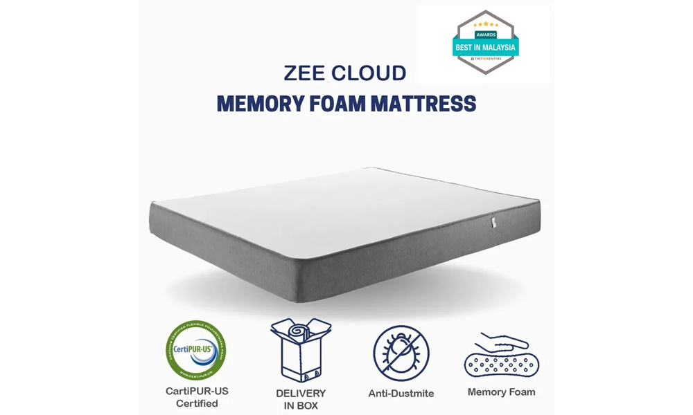 ZeeCloud FDMT2500 Value Series Memory Foam Roll Mattress with Removable Cover