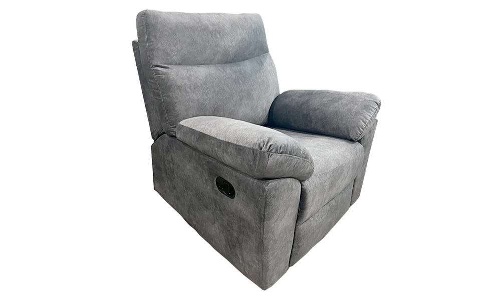 4.One-Seater Armrest (Manual) Fabric Recliner Sofa Chair (GURC1660GY)