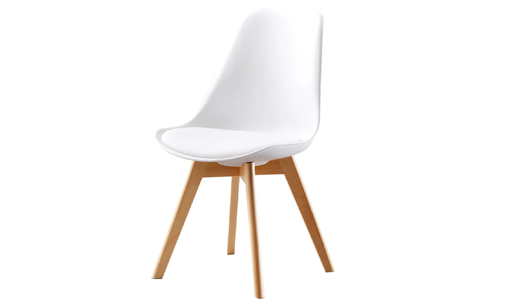 Minimalist Vanity Chair in White