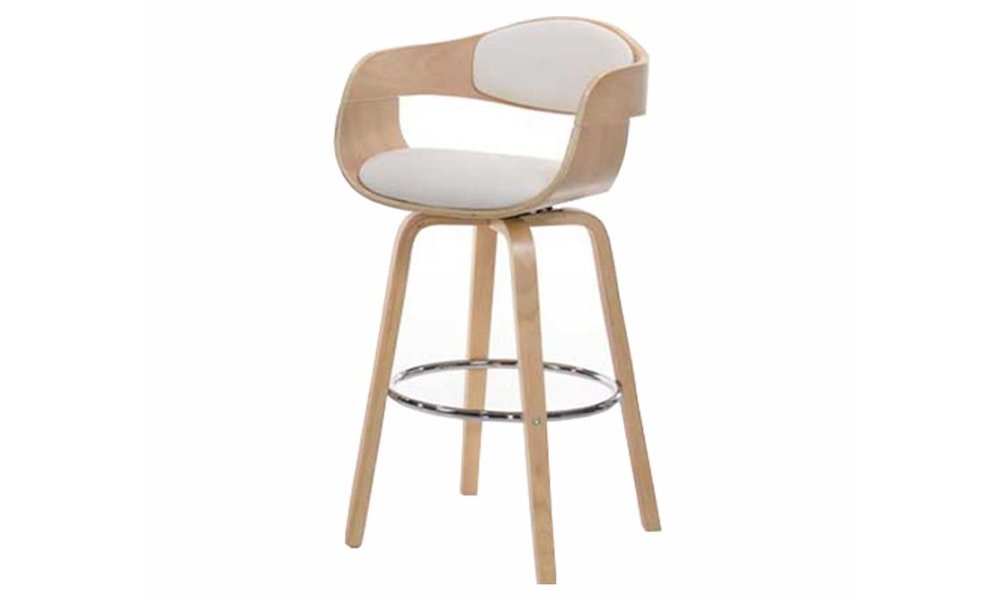 Best Shell Shaped Bar Stool in Brown: FDBS1375WH